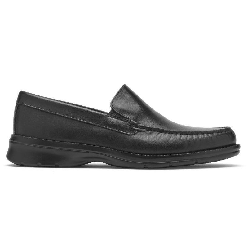 Rockport Palmer Venetian Men Loafers Black Singapore | VH7-34833