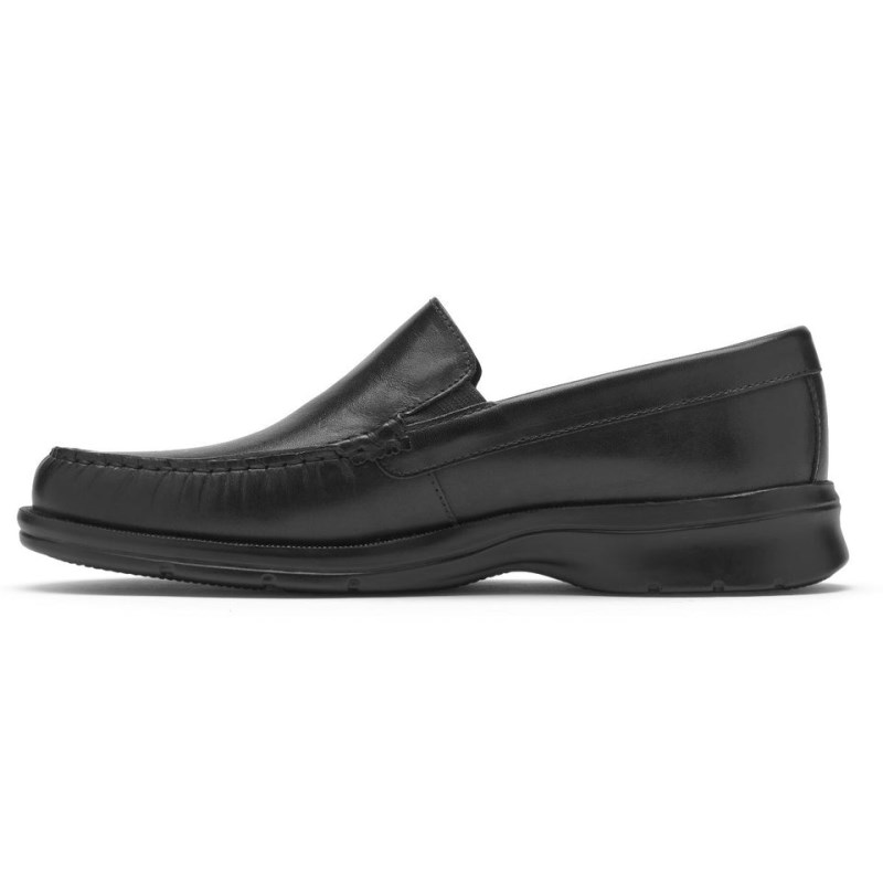 Rockport Palmer Venetian Men Loafers Black Singapore | VH7-34833