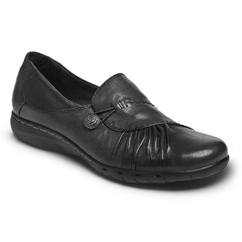 Rockport Paulette Women Slip Ons Black Singapore | VA4-39443