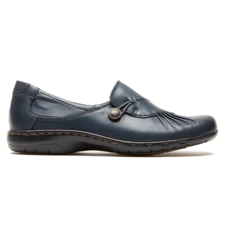 Rockport Paulette Women Slip Ons Navy Singapore | NQ7-84978