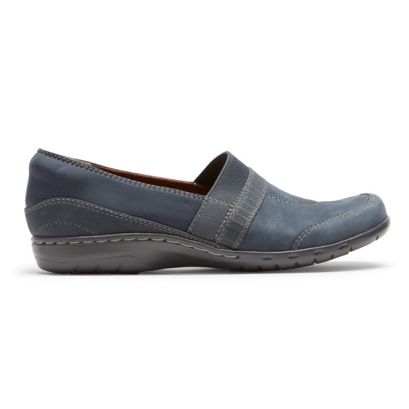 Rockport Penfield A-Line Women Slip Ons Blue Singapore | HO4-72577