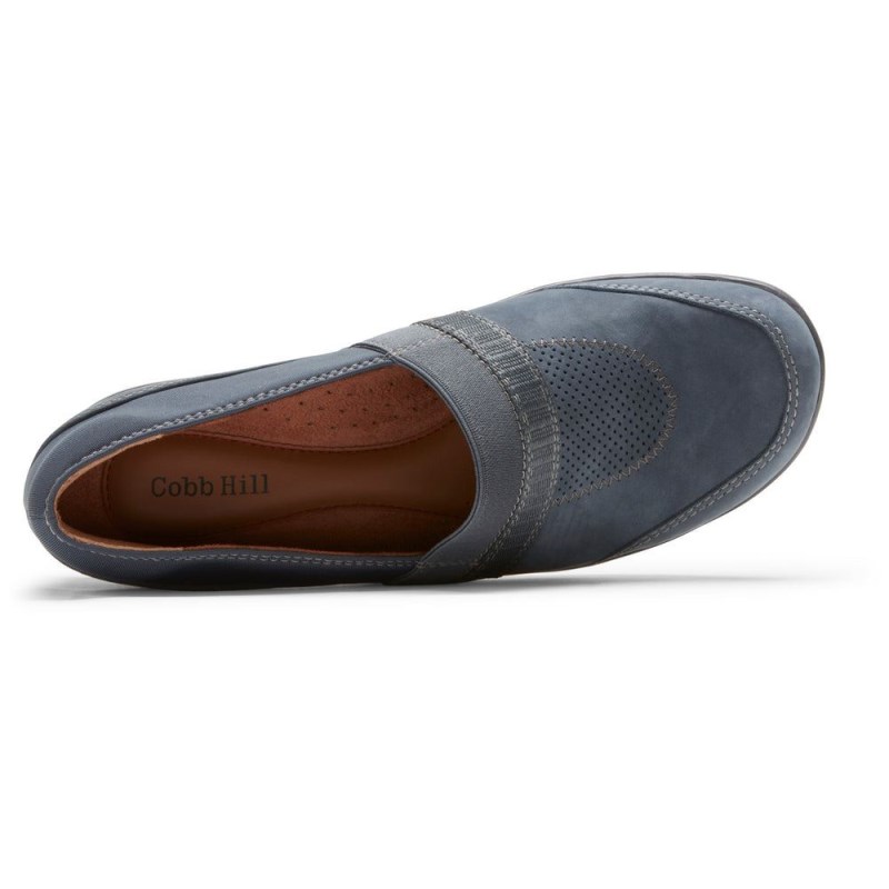 Rockport Penfield A-Line Women Slip Ons Blue Singapore | HO4-72577