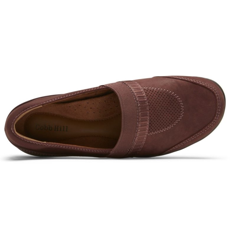 Rockport Penfield A-Line Women Slip Ons Red Brown Singapore | WO9-74267