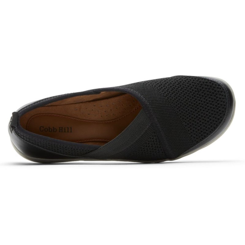 Rockport Penfield Mesh Women Slip Ons Black Singapore | NZ9-57295