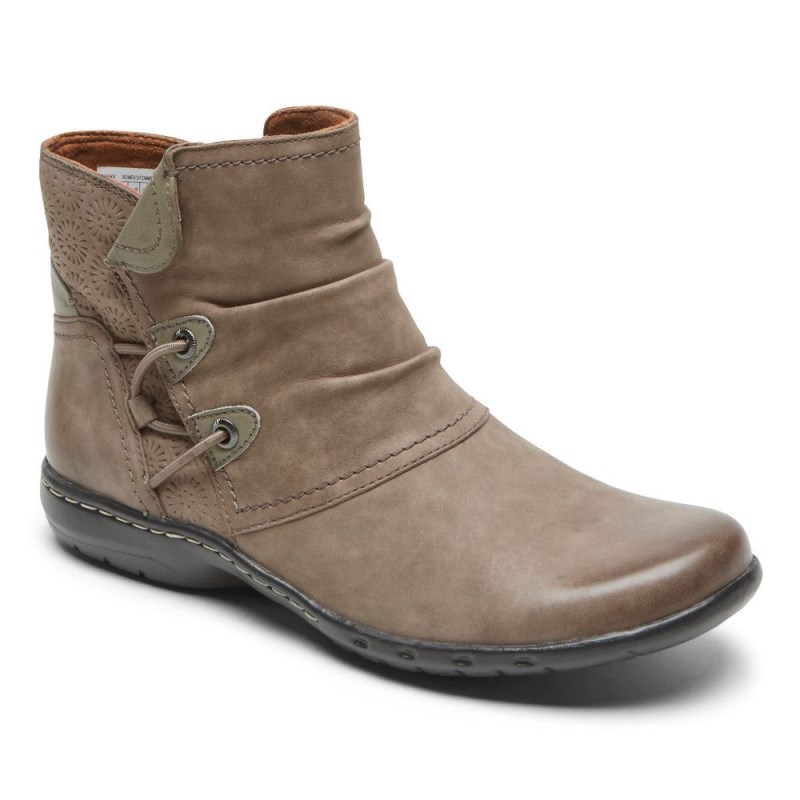 Rockport Penfield Ruched Women Winter Boots Grey Singapore | MX7-42774