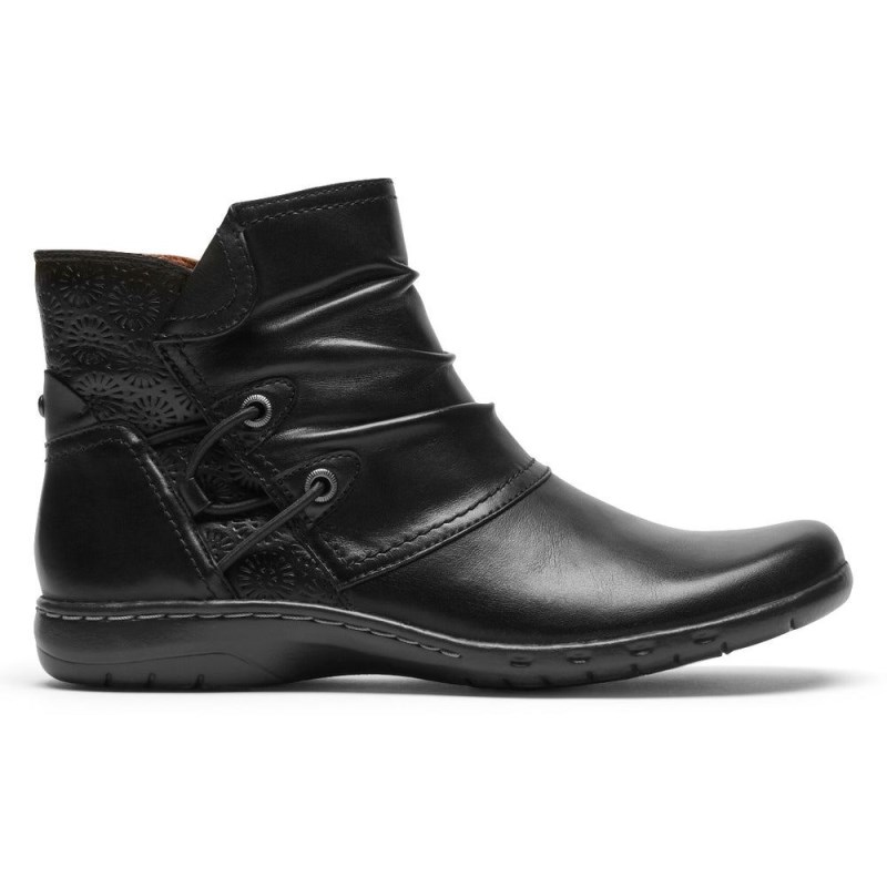 Rockport Penfield Ruched Women Winter Boots Black Singapore | RW6-10031