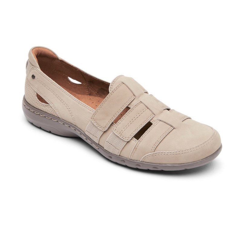 Rockport Penfield Strappy Women Slip Ons Grey Singapore | XG1-13671