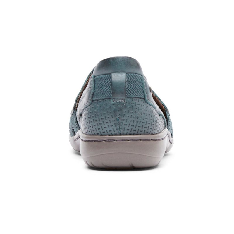 Rockport Penfield Strappy Women Slip Ons Blue Singapore | AC1-07600