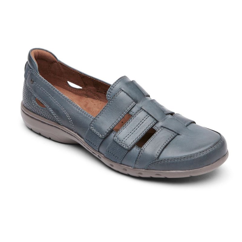 Rockport Penfield Strappy Women Slip Ons Blue Singapore | AC1-07600