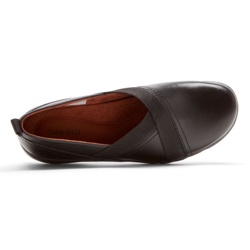 Rockport Penfield Women Slip Ons Black Singapore | UO0-50715