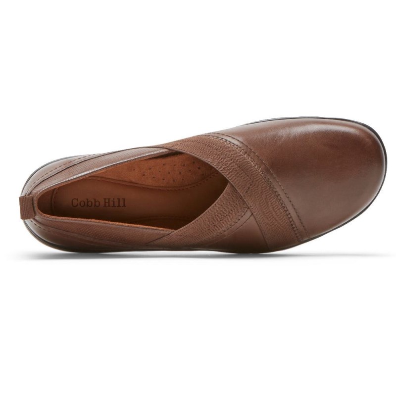 Rockport Penfield Women Slip Ons Dark Brown Singapore | GJ4-94279