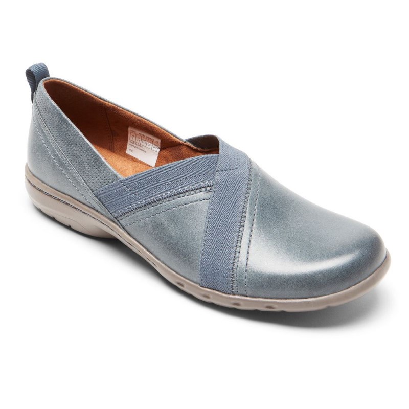 Rockport Penfield Women Slip Ons Grey Singapore | GL2-09370