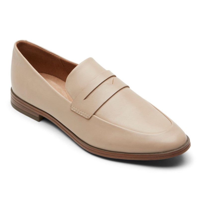 Rockport Perpetua Classic Penny Women Loafers Beige Singapore | KV8-91999