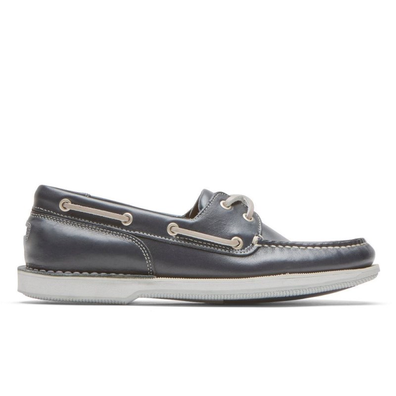 Rockport Perth Men Boat Shoes Navy Singapore | WV7-31943