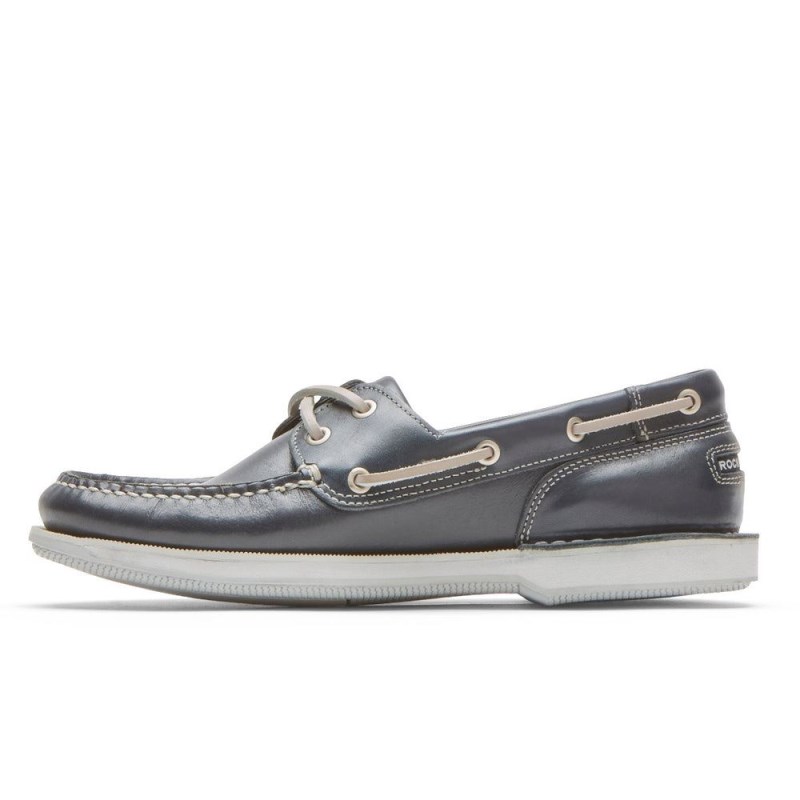 Rockport Perth Men Boat Shoes Navy Singapore | WV7-31943