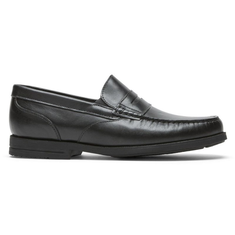 Rockport Preston Penny Men Loafers Black Singapore | DB1-94749