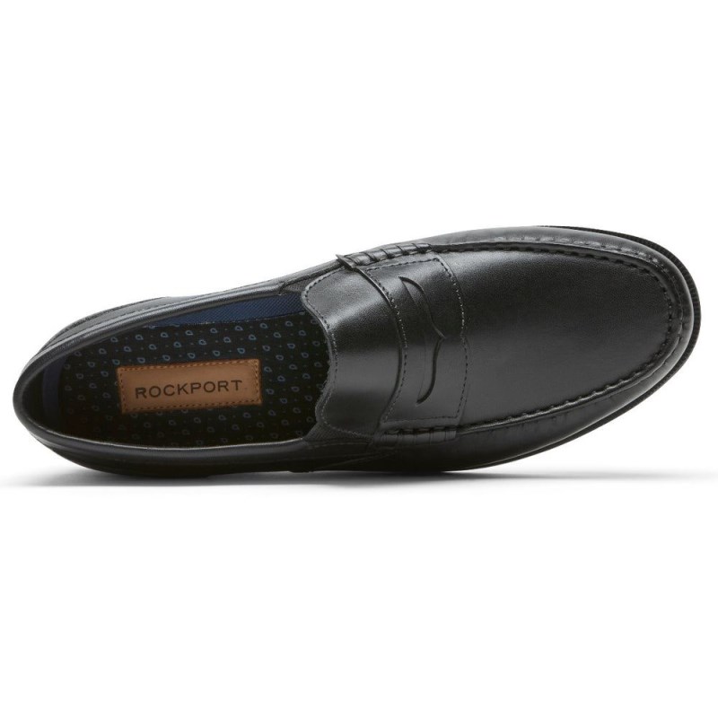 Rockport Preston Penny Men Loafers Black Singapore | DB1-94749