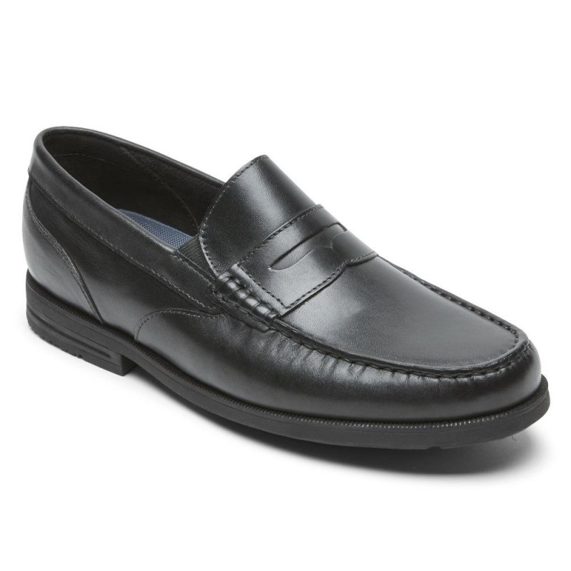 Rockport Preston Penny Men Loafers Black Singapore | DB1-94749