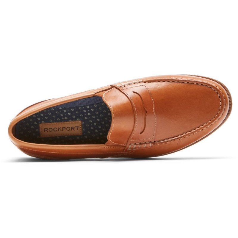 Rockport Preston Penny Men Loafers Brown Singapore | CG6-56795