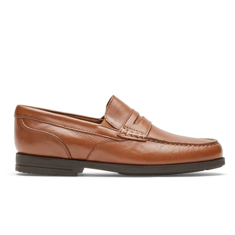 Rockport Preston Penny Men Loafers Brown Singapore | CX9-36843