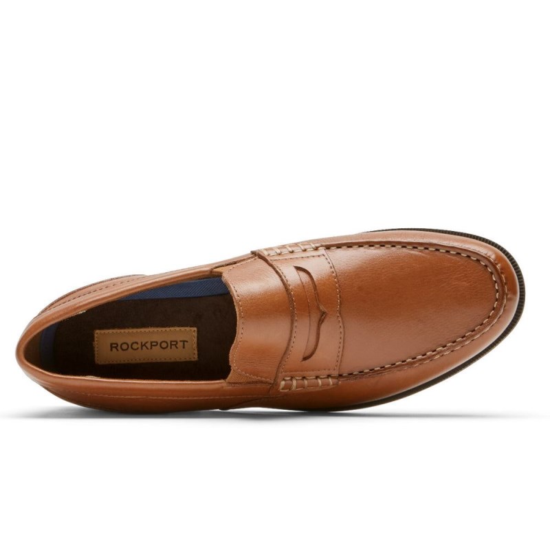 Rockport Preston Penny Men Loafers Brown Singapore | CX9-36843