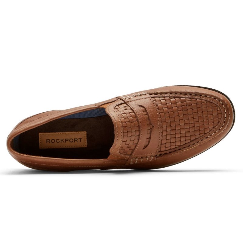 Rockport Preston Penny Men Loafers Brown Singapore | XW9-39693