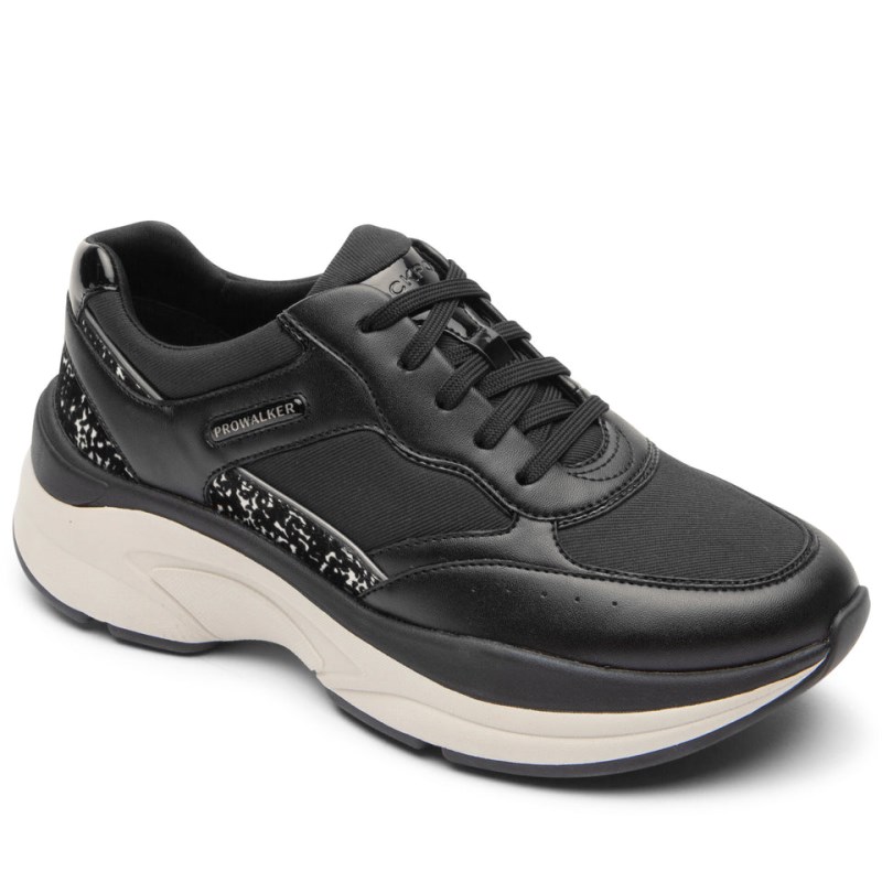 Rockport ProWalker Eco Women Sneakers Black Singapore | XZ4-86328