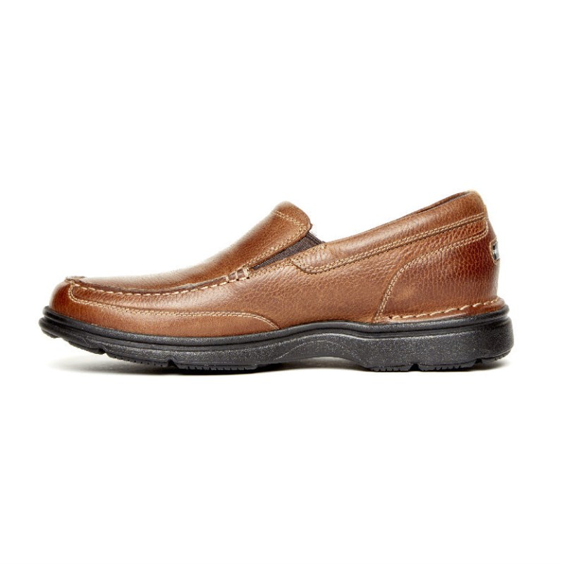 Rockport ProWalker Eureka Plus Slip-On Men Casual Shoes Brown Singapore | LH7-26932