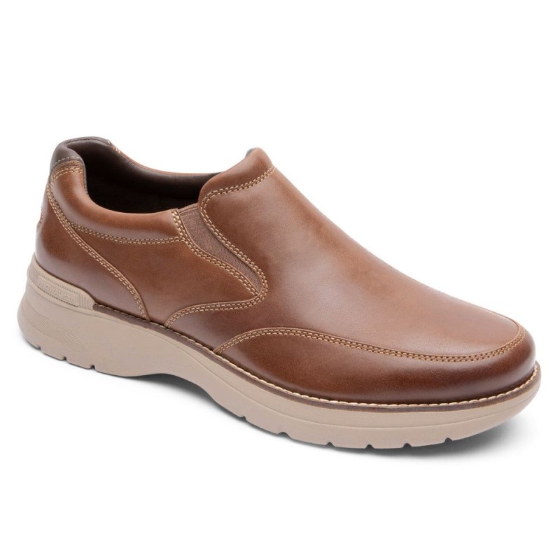 Rockport ProWalker NEXT Slip-On Men Sneakers Brown Singapore | WP3-10601