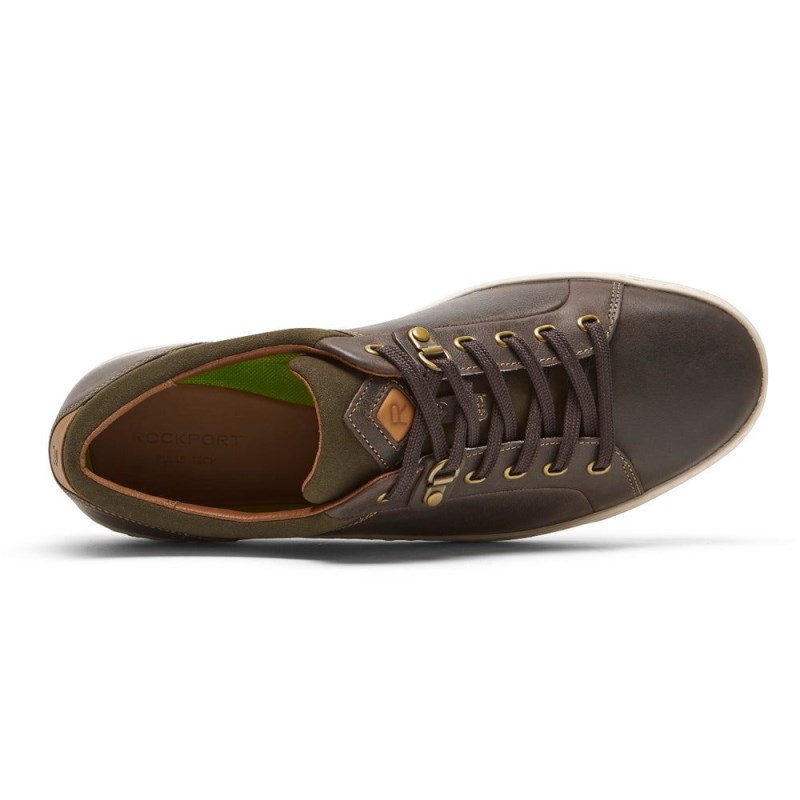 Rockport PulseTech Cupsole Men Sneakers Dark Brown Singapore | UW5-71607