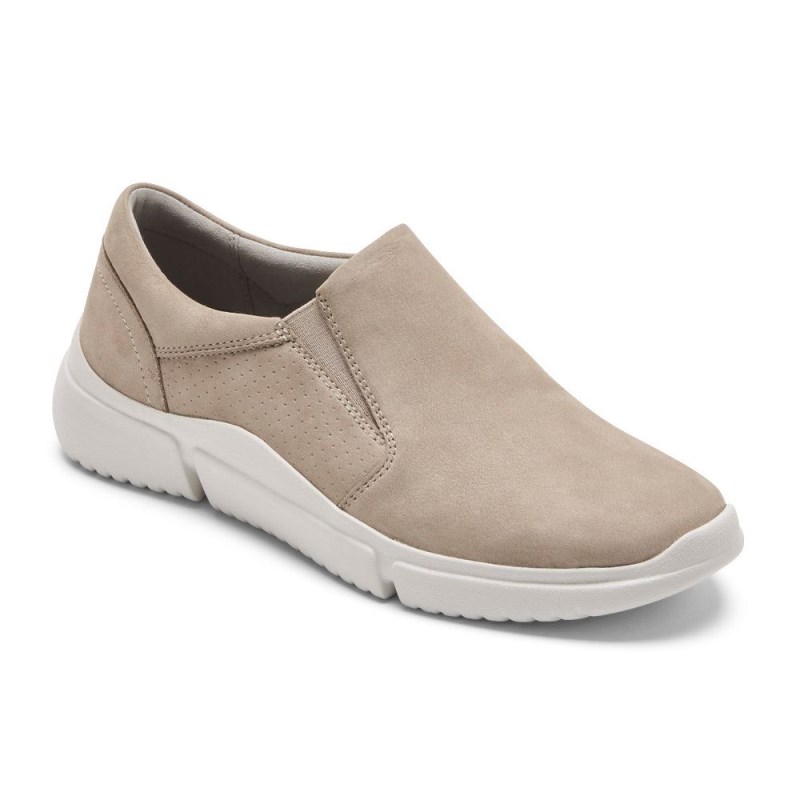 Rockport R-Evolution Washable Slip-On Women Sneakers Beige Singapore | PU4-50535