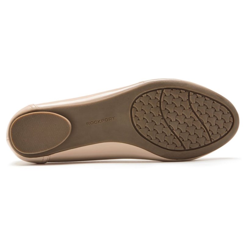 Rockport Reagan Women Ballet Flats Beige Singapore | RQ0-54945