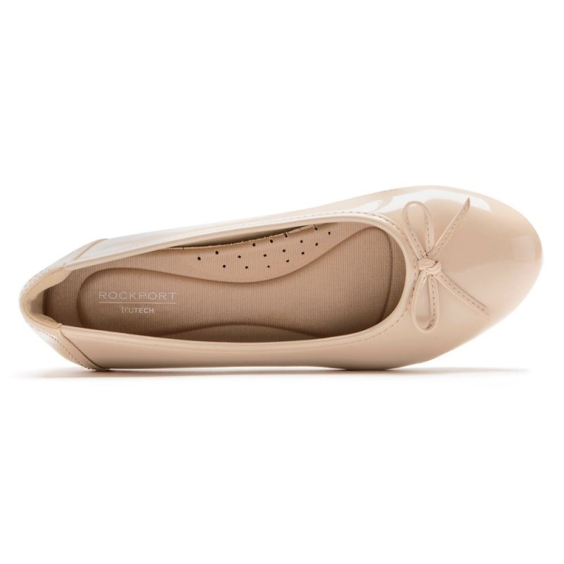 Rockport Reagan Women Ballet Flats Beige Singapore | RQ0-54945