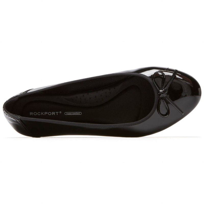 Rockport Reagan Women Ballet Flats Black Singapore | VY7-17181