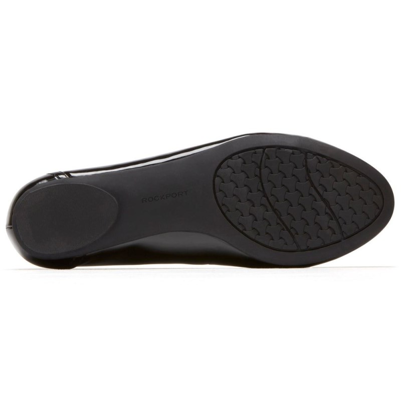 Rockport Reagan Women Ballet Flats Black Singapore | VY7-17181