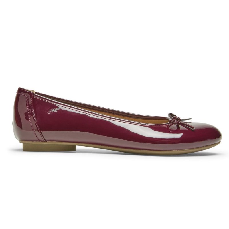 Rockport Reagan Women Ballet Flats Dark Red Singapore | BA3-22172