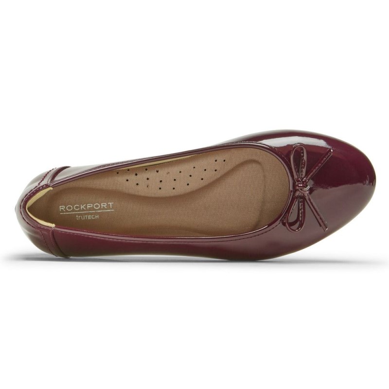 Rockport Reagan Women Ballet Flats Dark Red Singapore | BA3-22172