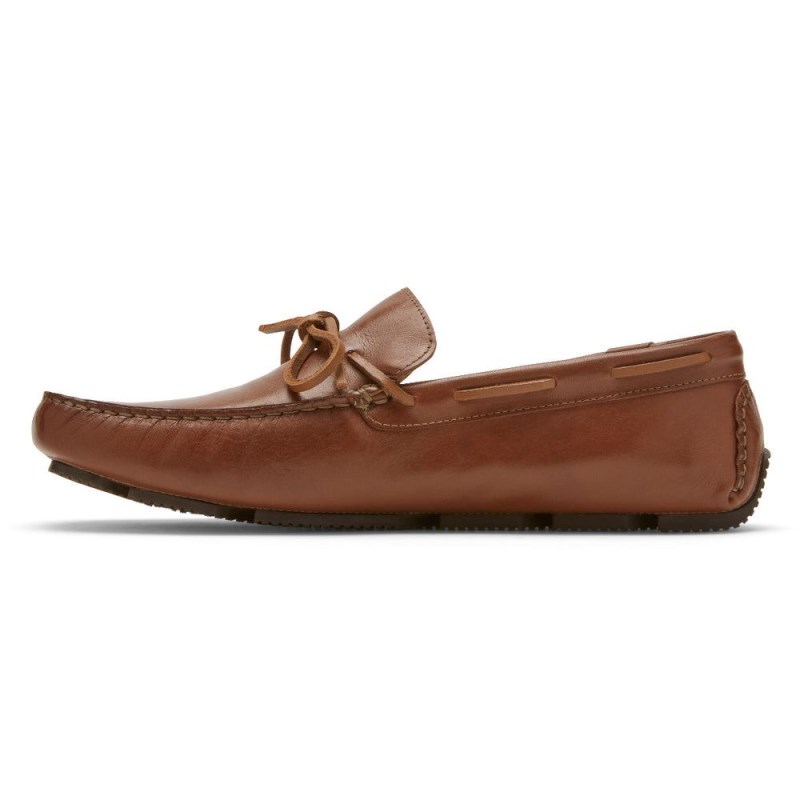 Rockport Rhyder Tie Men Loafers Dark Brown Singapore | XJ1-32043