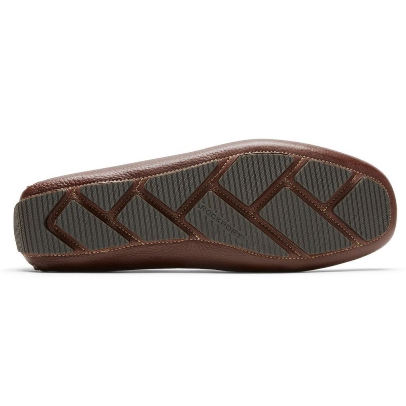 Rockport Rhyder Tie Slipper Men Loafers Dark Brown Singapore | CH0-72067