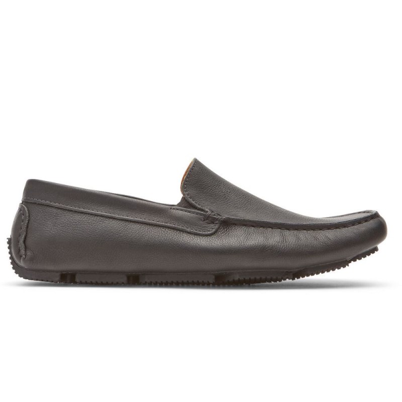 Rockport Rhyder Venetian Men Loafers Black Singapore | LP4-99959