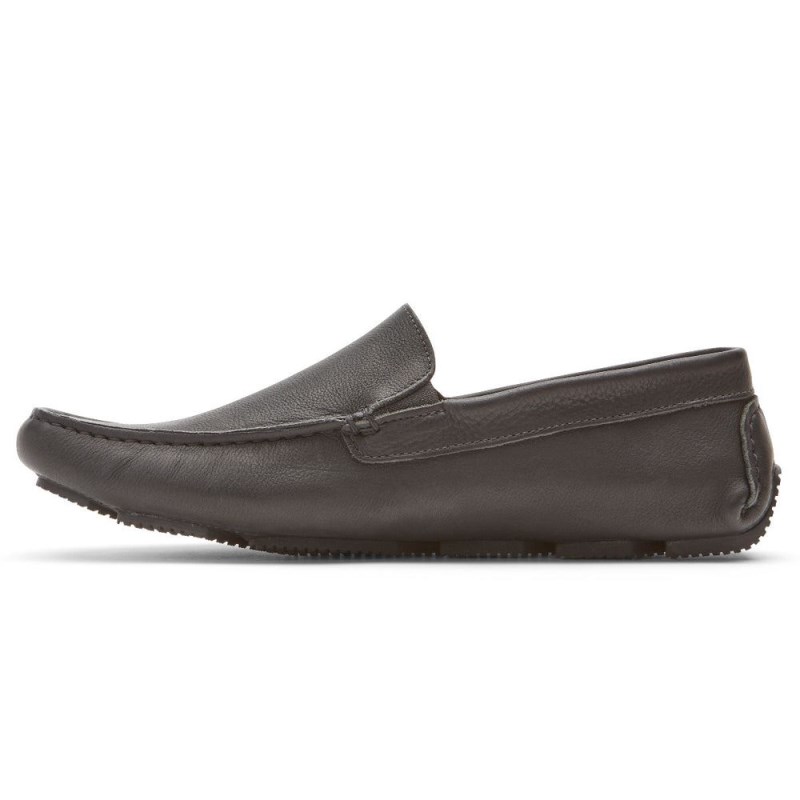 Rockport Rhyder Venetian Men Loafers Black Singapore | LP4-99959