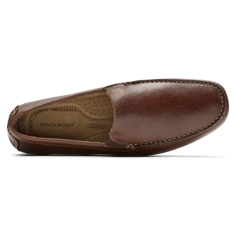 Rockport Rhyder Venetian Men Loafers Dark Brown Singapore | OB1-78087