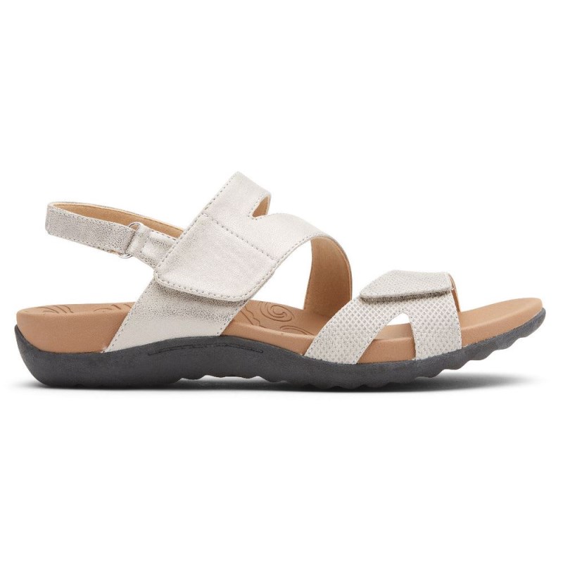 Rockport Ridge Adjustable Asymmetrical Women Sandals White Singapore | KD4-94099