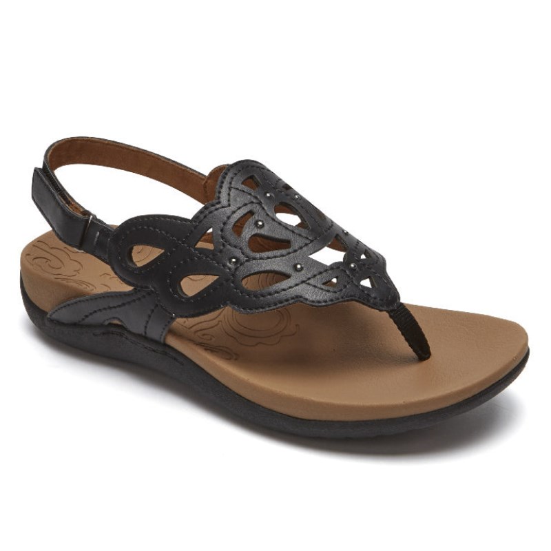 Rockport Ridge Slingback Women Sandals Black Singapore | DJ8-12941