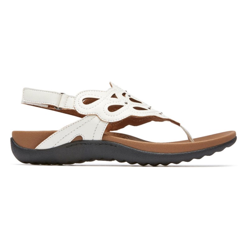 Rockport Ridge Slingback Women Sandals White Singapore | HX9-76417