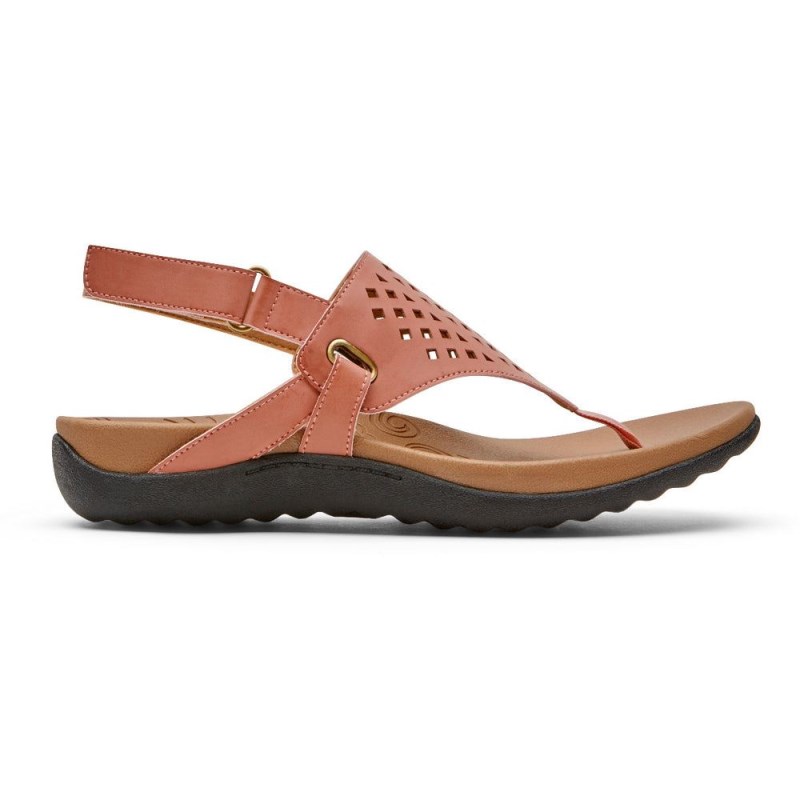 Rockport Ridge Thong Women Sandals Pink Singapore | WN2-48834