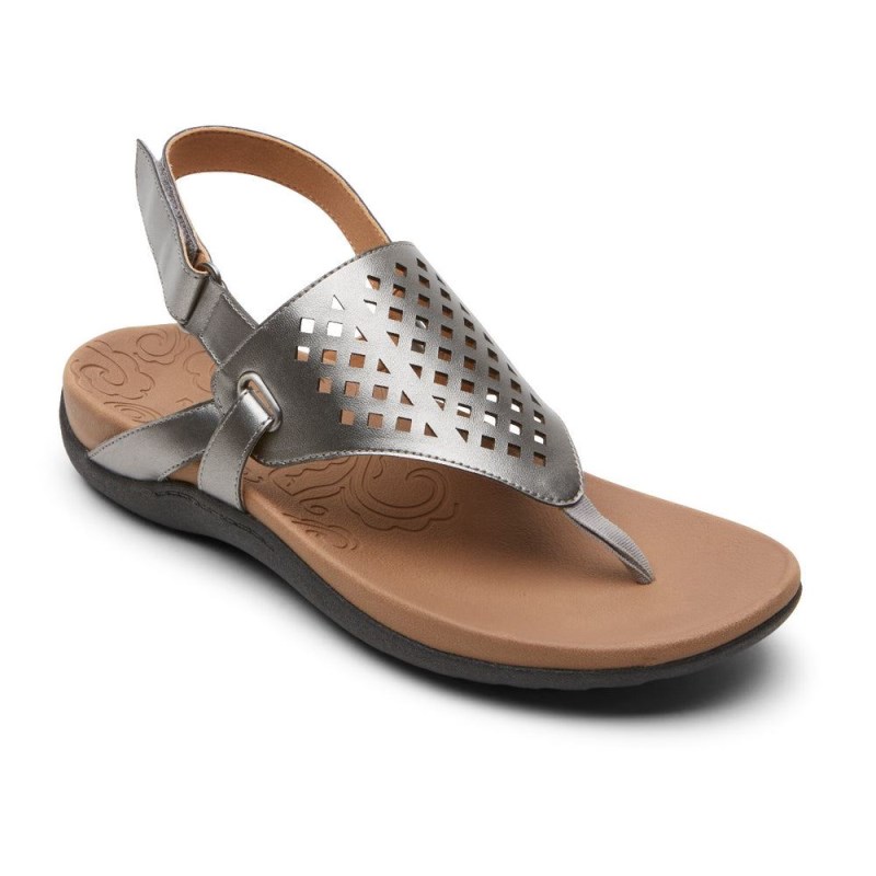 Rockport Ridge Thong Women Sandals Silver Singapore | DH3-36063