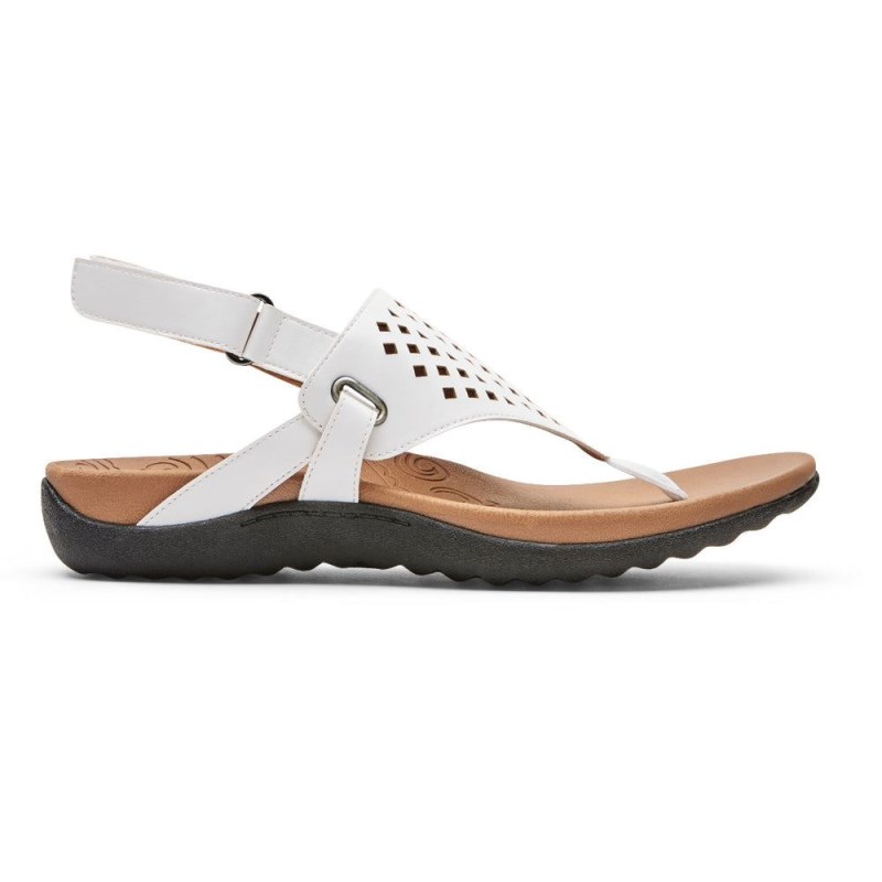 Rockport Ridge Thong Women Sandals White Singapore | HD3-65576