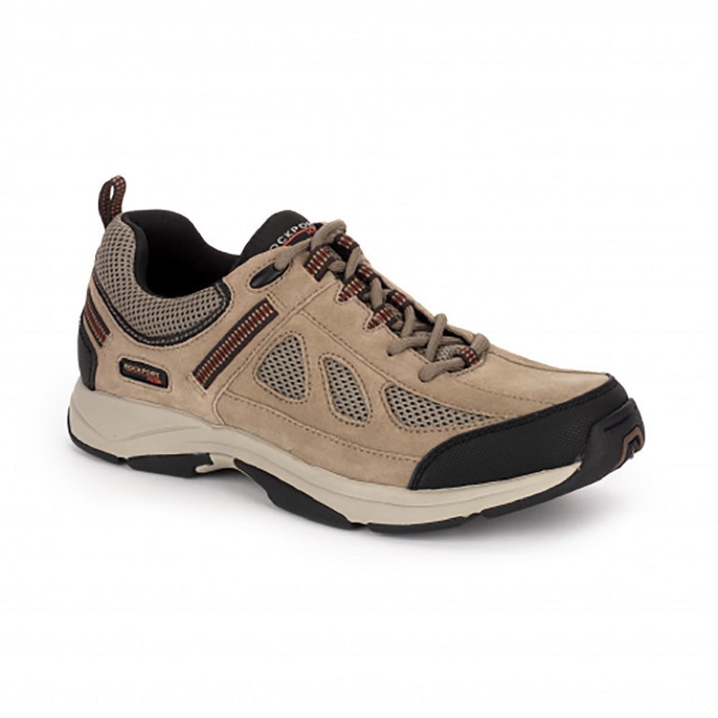 Rockport Rock Cove Lace Up Men Walking Shoes Grey Brown Singapore | KG2-78167