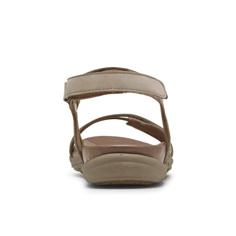 Rockport Rubey 3-Strap Women Sandals Grey Brown Singapore | KY1-95979